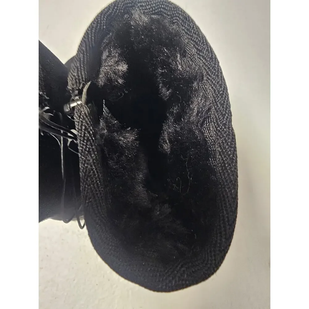 NWT Cat & Jack Suede Leather Upper Faux Fur Lined Toddler Winter Boots Size 5